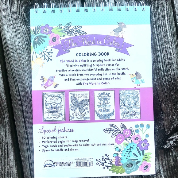 Adult colouring book Bible Verse - Picture 3 of 7